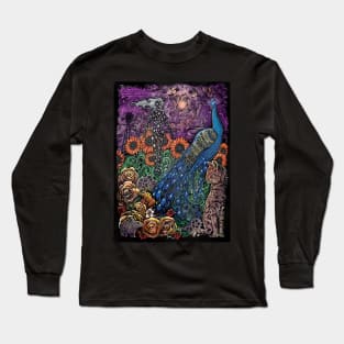 Stormy Peacock Long Sleeve T-Shirt